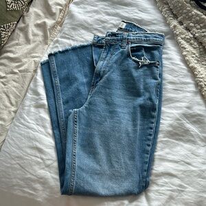 Abercrombie curve love ankle straight ultra high rise jeans